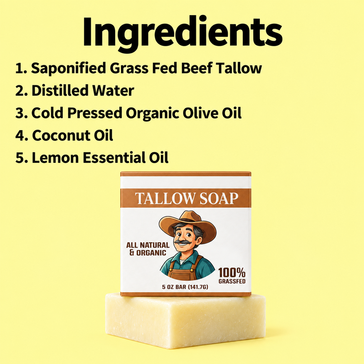 Tallow Soap Bar